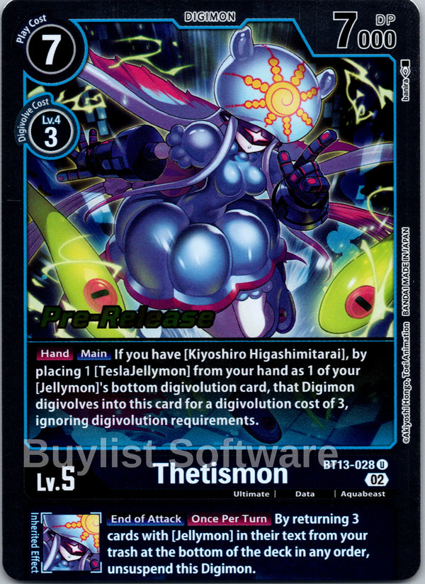 Thetismon [BT13-028] [Versus Royal Knights Pre-Release Cards] Foil