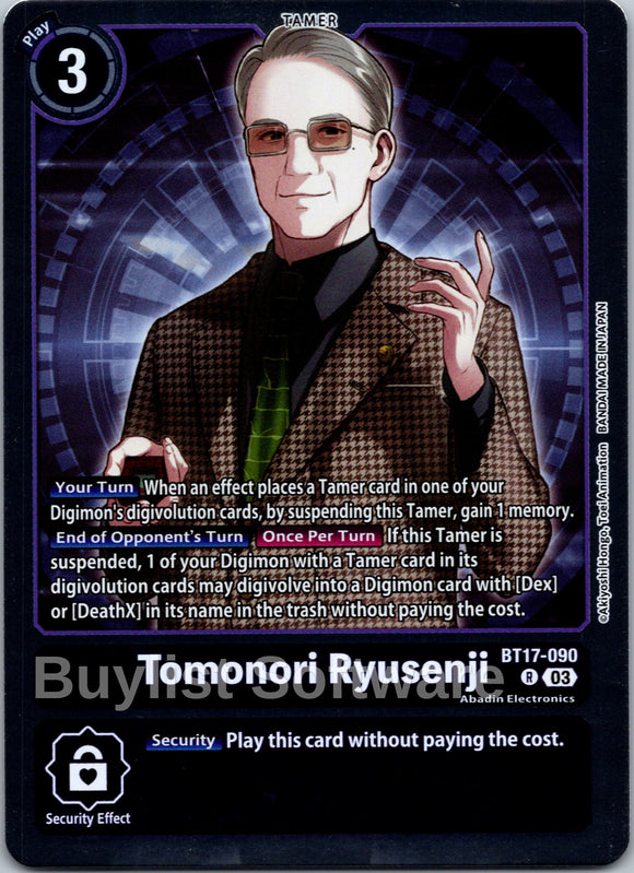Tomonori Ryusenji [BT17-090] [Secret Crisis] Foil