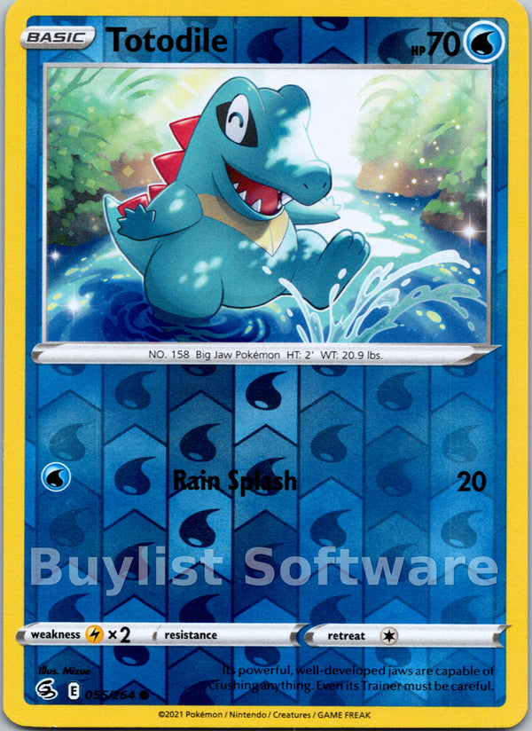 Totodile [055/264] [Fusion Strike] Reverse Holofoil