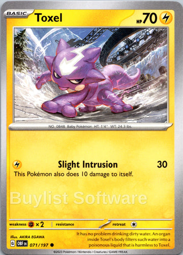 Toxel [071/197] [Obsidian Flames]