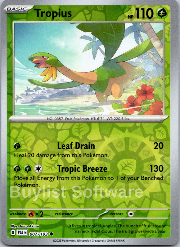 Tropius [007/193] [Paldea Evolved] Reverse Holofoil