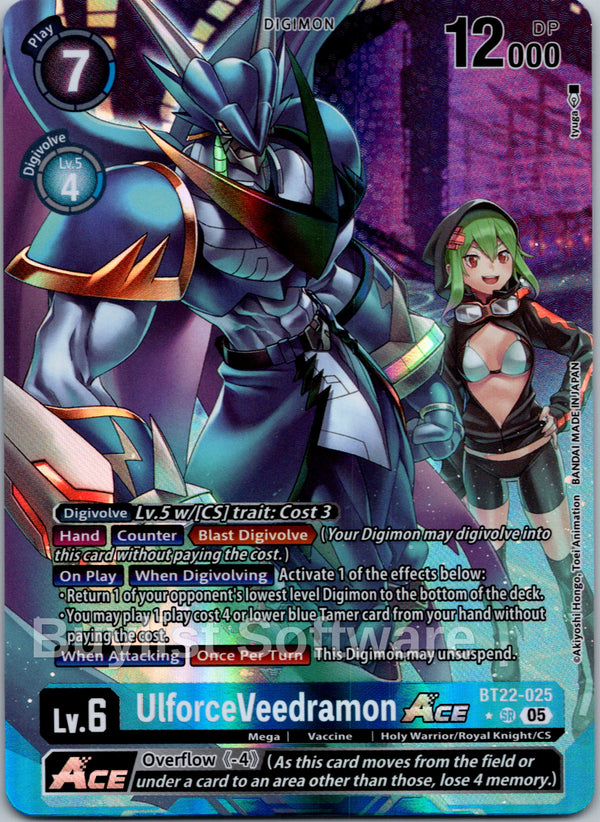 UlforceVeedramon ACE (Alternate Art) [BT22-025] [Cyber Eden] Foil