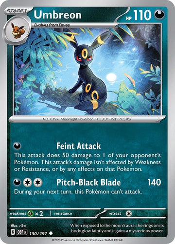 Umbreon [130/197] [Obsidian Flames]