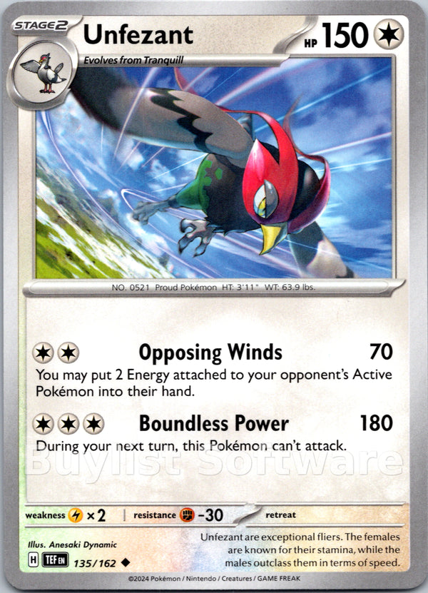 Unfezant [135/162] [Temporal Forces]