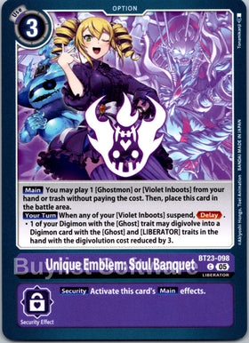 Unique Emblem: Soul Banquet [BT23-098] [Hackers' Slumber]