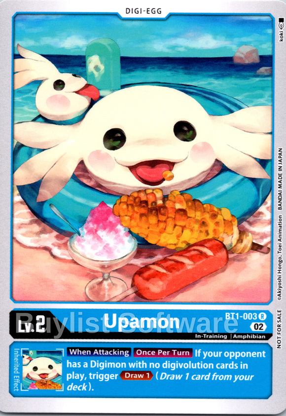 Upamon - BT1-003 (Winner Pack Dimensional Phase) [BT1-003 R] [Release Special Booster 1.0]