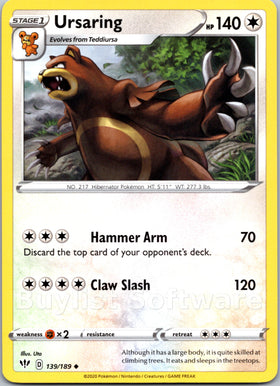 Ursaring [139/189] [Darkness Ablaze]