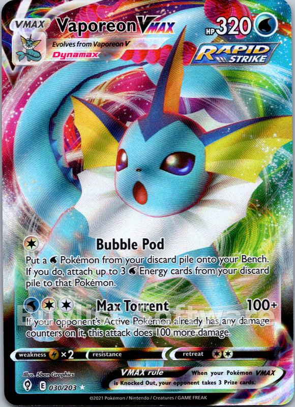 Vaporeon VMAX [030/203] [Evolving Skies] Holofoil