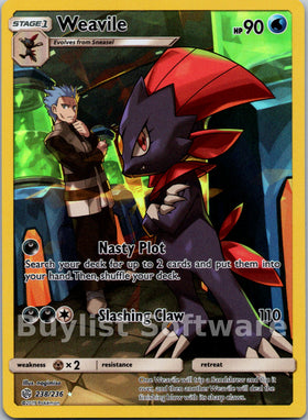 Weavile [238/236] [Cosmic Eclipse] Holofoil