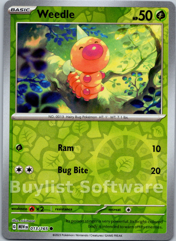 Weedle [013/165] [Scarlet & Violet 151] Reverse Holofoil