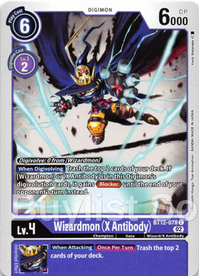 Wizardmon (X Antibody) [BT12-078] [Across Time]