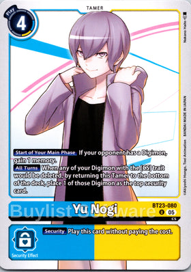 Yu Nogi [BT23-080] [Hackers' Slumber]