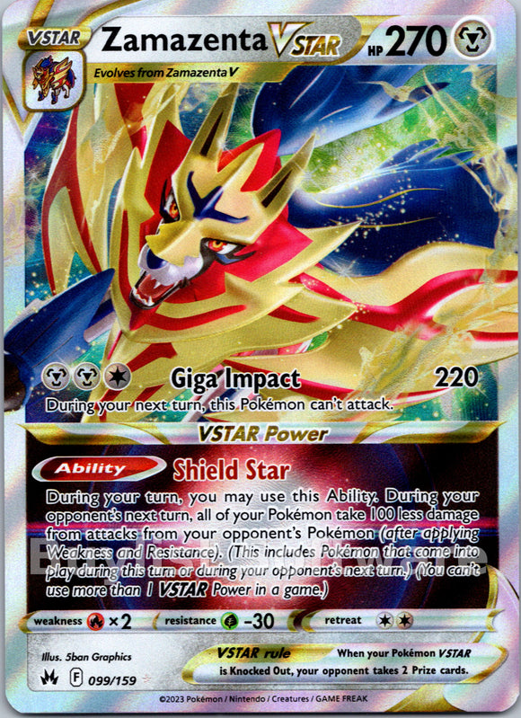 Zamazenta VSTAR [099/159] [Crown Zenith] Holofoil