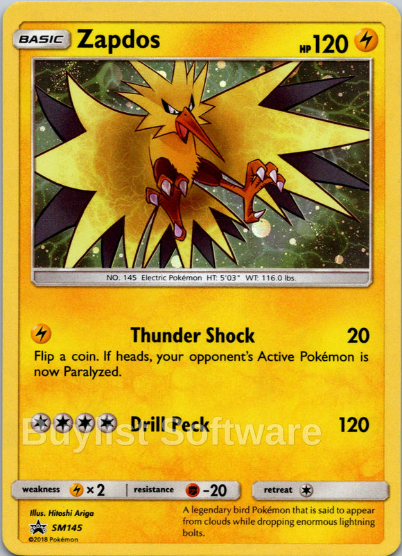 Zapdos [SM145] [Sun & Moon Promos] Holofoil