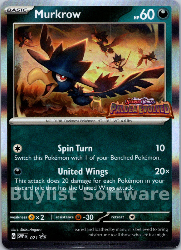 Murkrow (Scarlet & Violet Promo Cards Stamped)