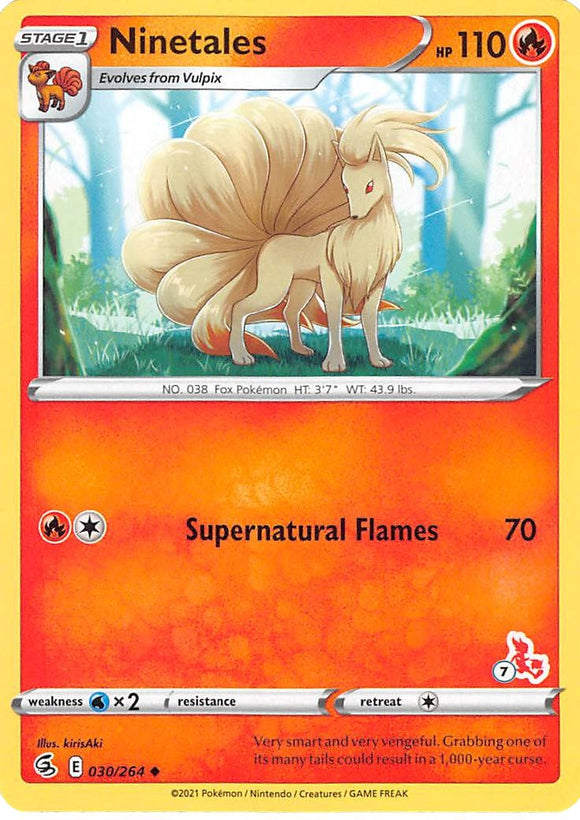 Ninetales (#7 Cinderace Stamped)
