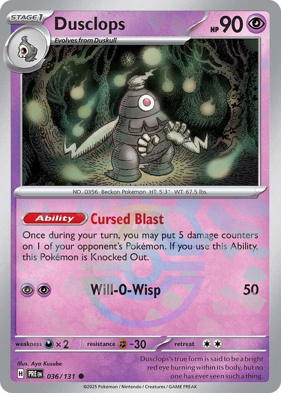 Dusclops (Master Ball Pattern)