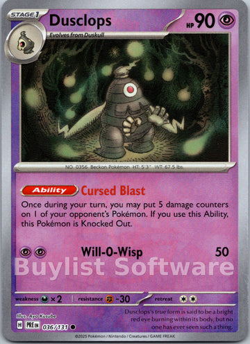 Dusclops (Poke Ball Pattern)