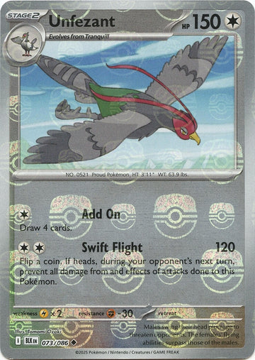 Unfezant (Master Ball Pattern)