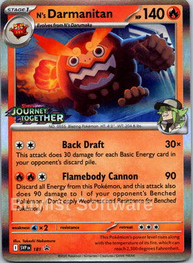 N's Darmanitan (Scarlet & Violet Promo Cards Stamped)