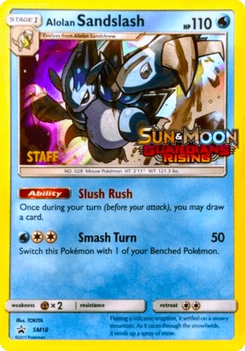 Alolan Sandslash (Staff Stamped)