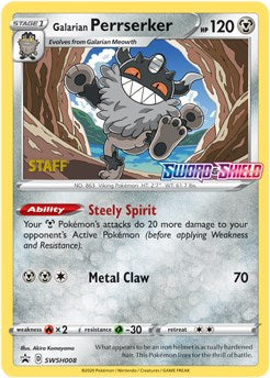 Galarian Perrserker (Staff Stamped)