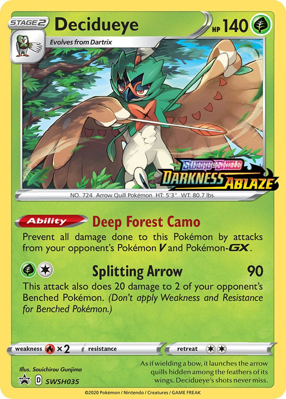 Decidueye (Sword & Shield Promo Cards Stamped)