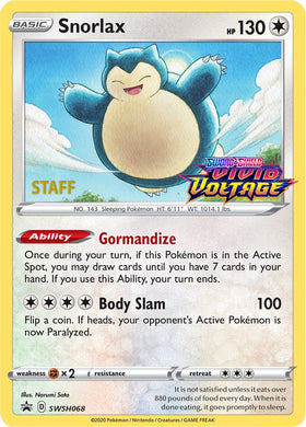 Snorlax (Staff Stamped)