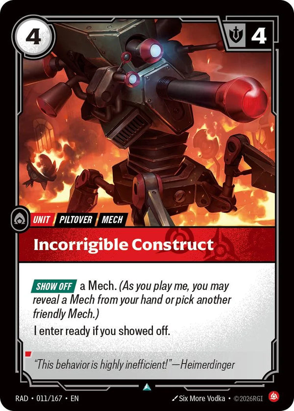 eebe737b-a951-4b86-a533-893fb34272ce | rb-011-167-nf-radi-unc-nm | Incorrigible Construct