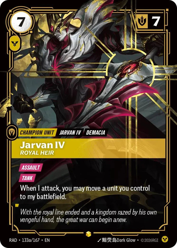 eebe737b-a951-4b86-a533-893fb34272ce | rb-133a-167-f-radi-aa-sho-nm | Jarvan IV, Royal Heir (Alternate Art)