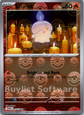 Litwick (Poke Ball Pattern) [016/086] [White Flare] Holofoil