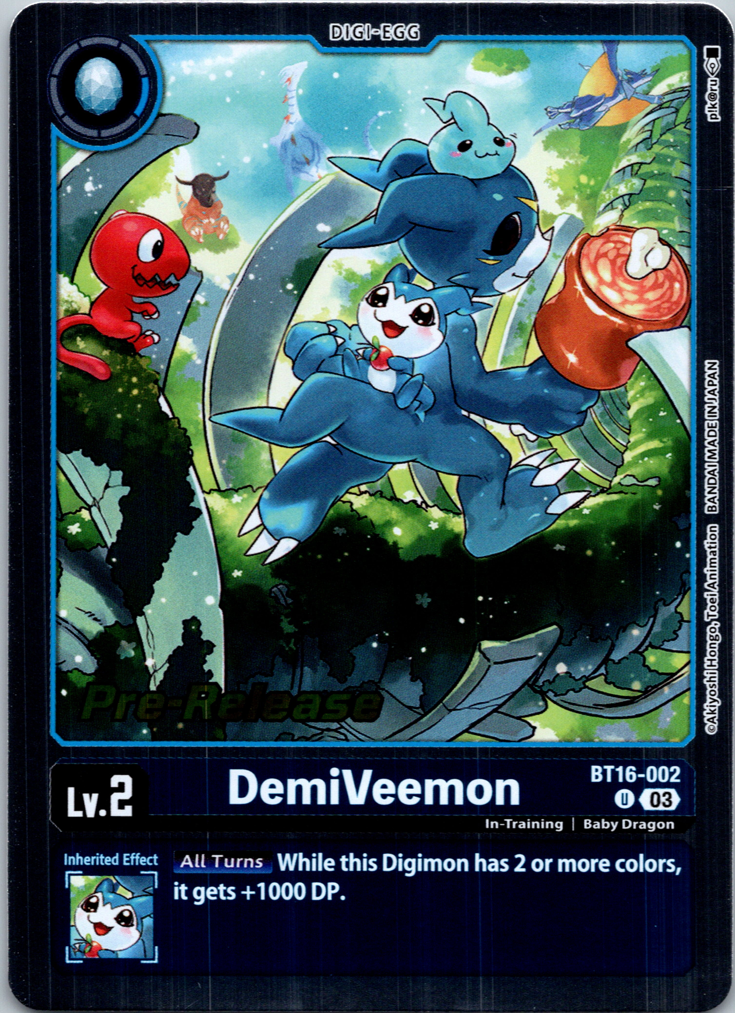 DemiVeemon [BT16-002-U] [Beginning Observer Pre-Release Cards] Foil