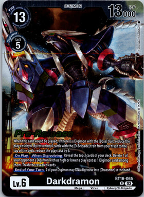 Darkdramon [BT16-065-R] [Beginning Observer Pre-Release Cards] Foil