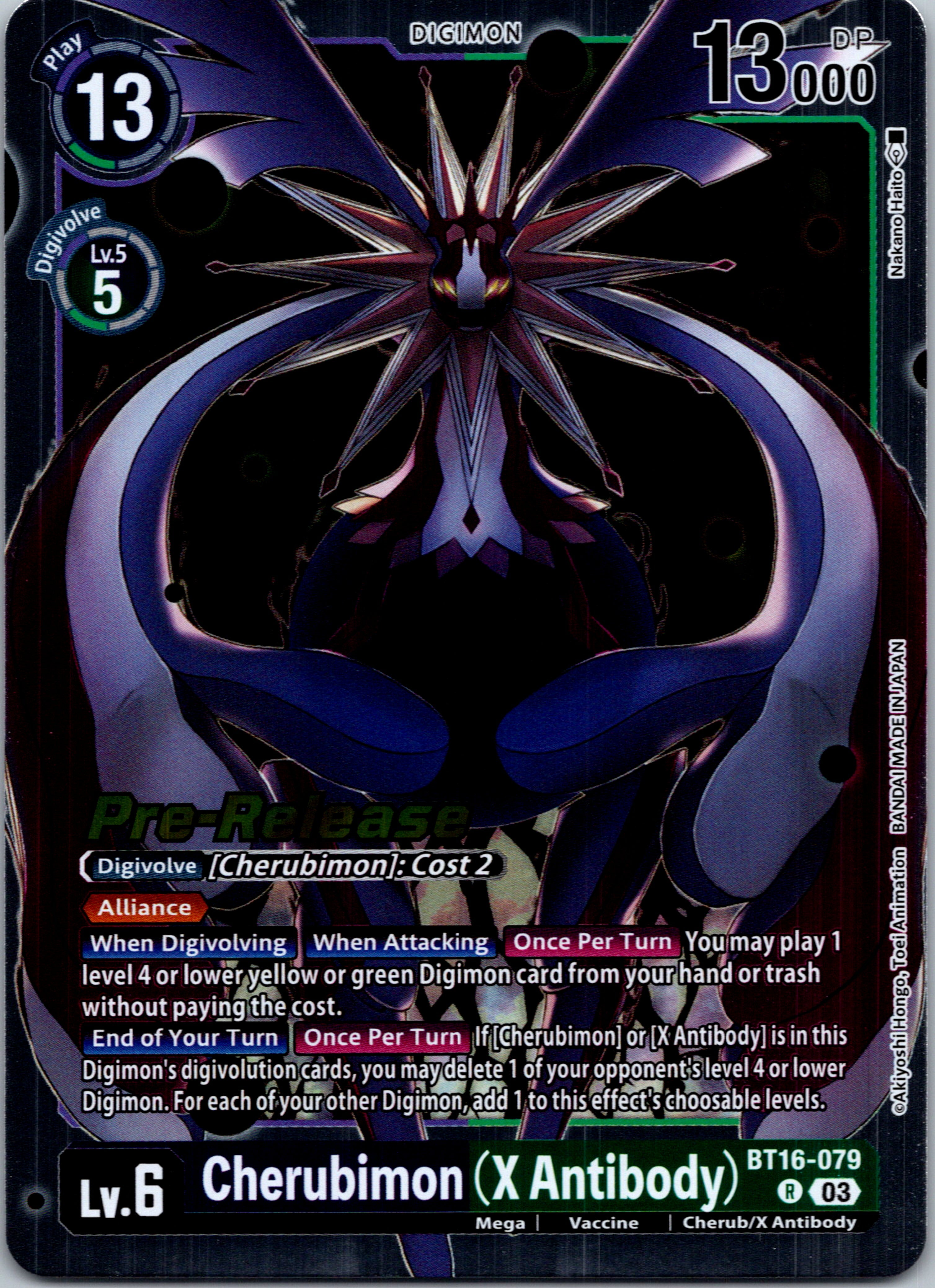 Cherubimon (X Antibody) [BT16-079-R] [Beginning Observer Pre-Release Cards] Foil