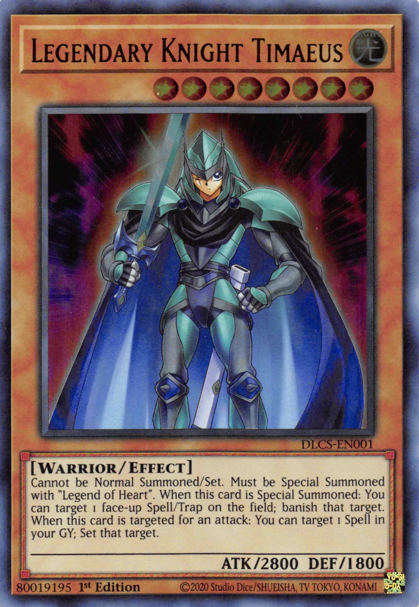 Legendary Knight Timaeus [DLCS-EN001] Ultra Rare