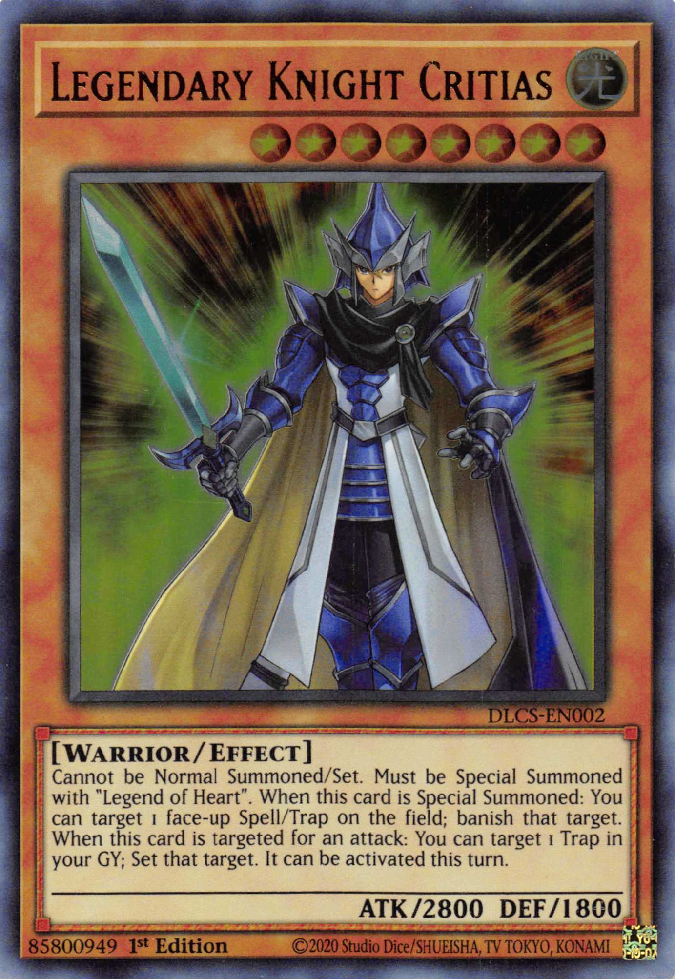 Legendary Knight Critias [DLCS-EN002] Ultra Rare