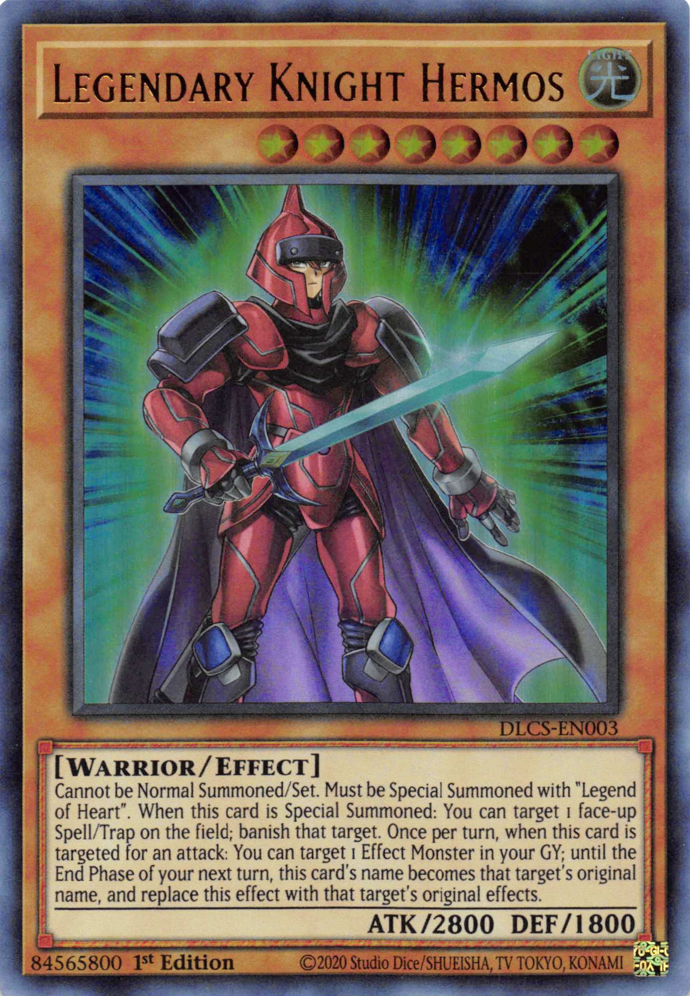 Legendary Knight Hermos (Blue) [DLCS-EN003] Ultra Rare