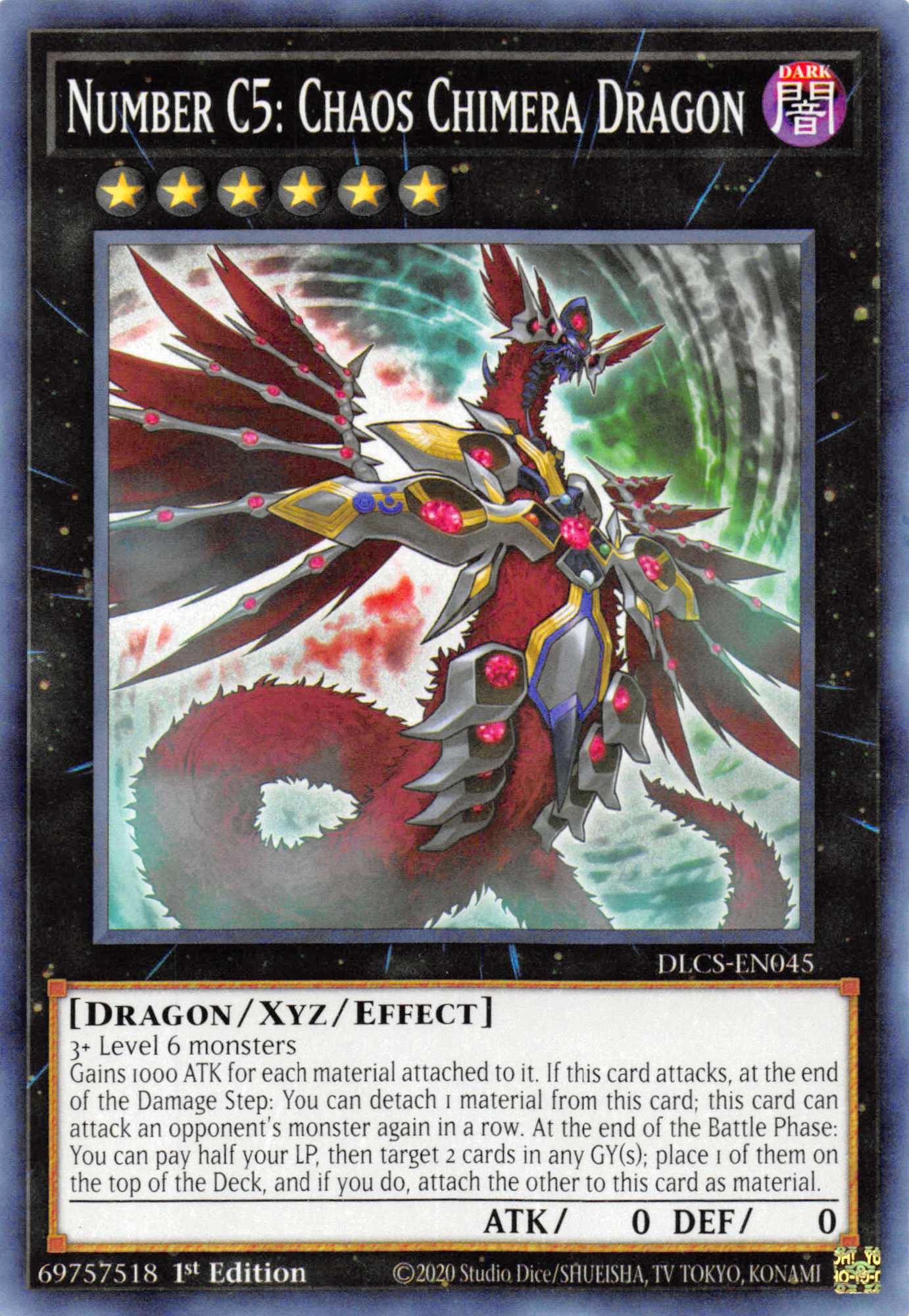 Number C5: Chaos Chimera Dragon [DLCS-EN045] Common