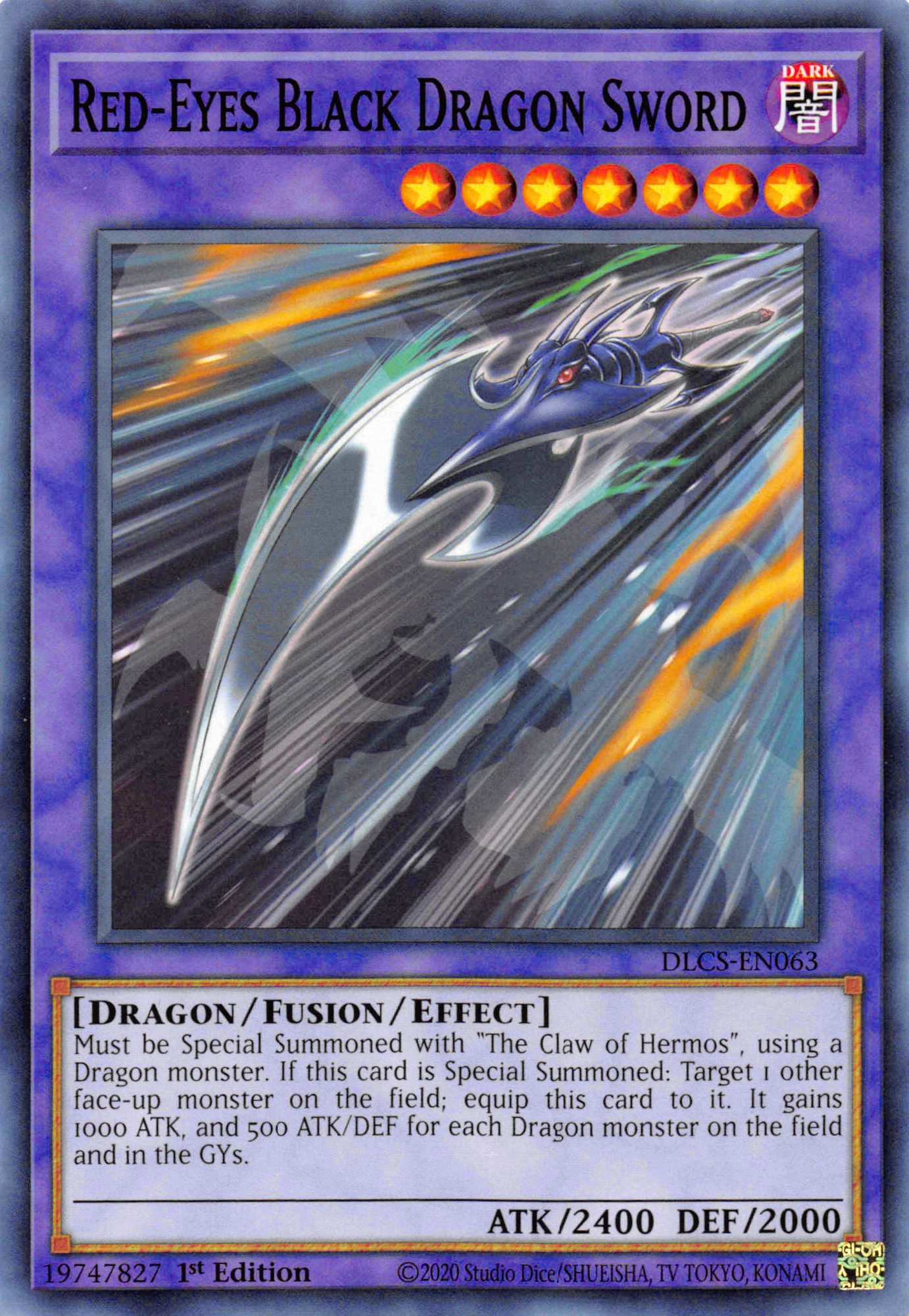 Red-Eyes Black Dragon Sword [DLCS-EN063] Common