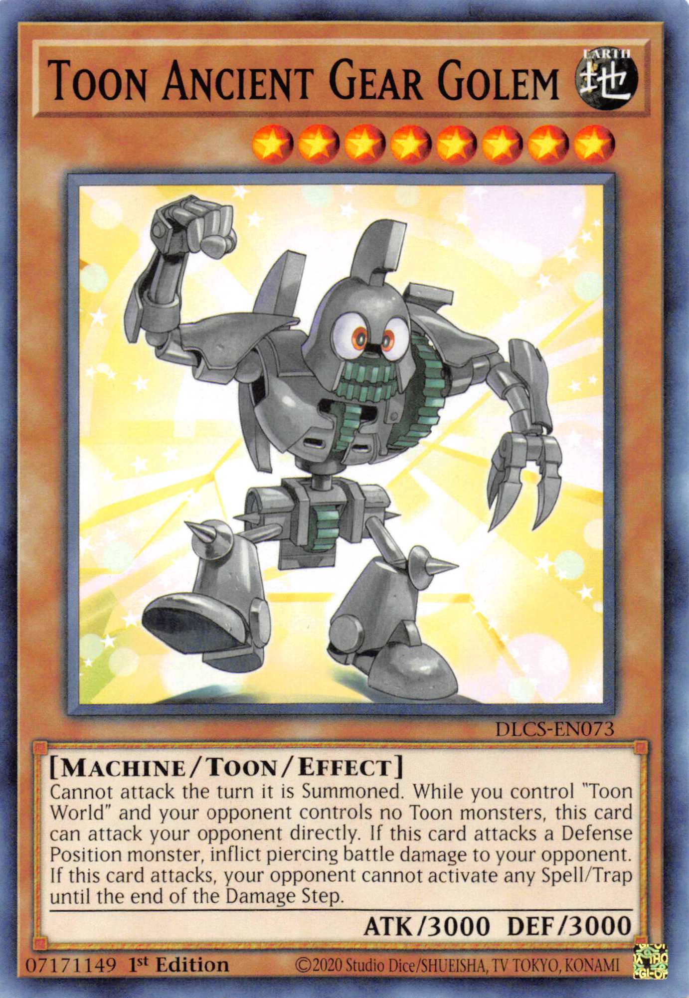 Toon Ancient Gear Golem [DLCS-EN073] Common