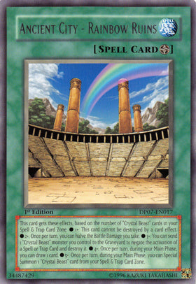 Ancient City - Rainbow Ruins [DP07-EN017] - (Rare) 1st Edition
