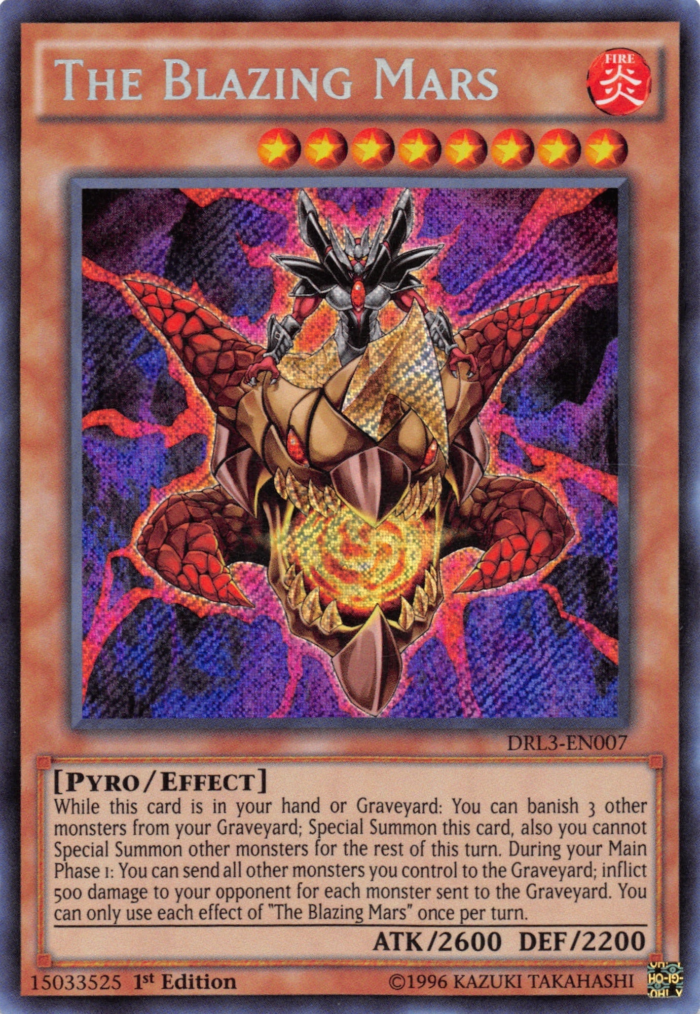 The Blazing Mars [DRL3-EN007] Secret Rare