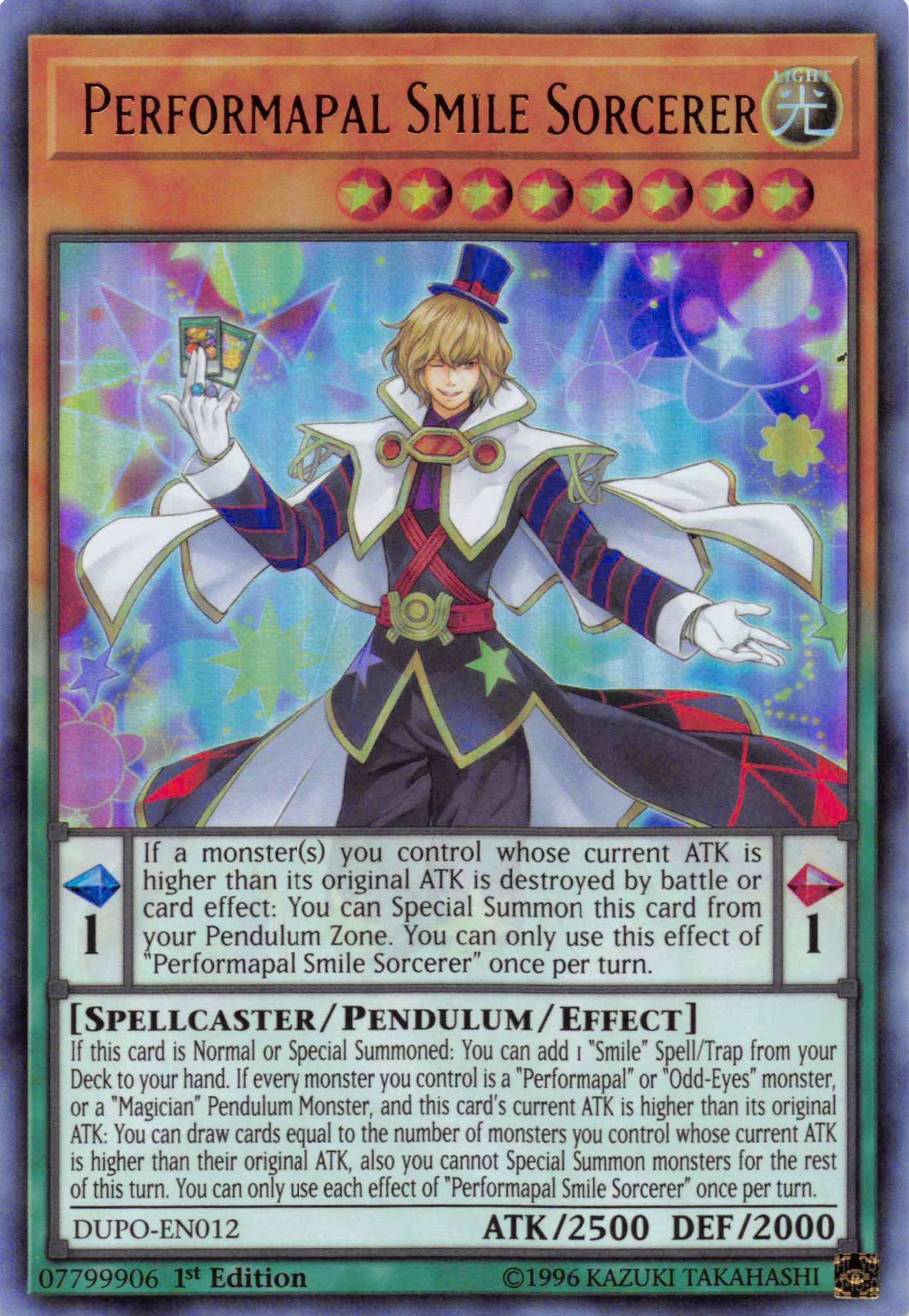 Performapal Smile Sorcerer [DUPO-EN012] Ultra Rare