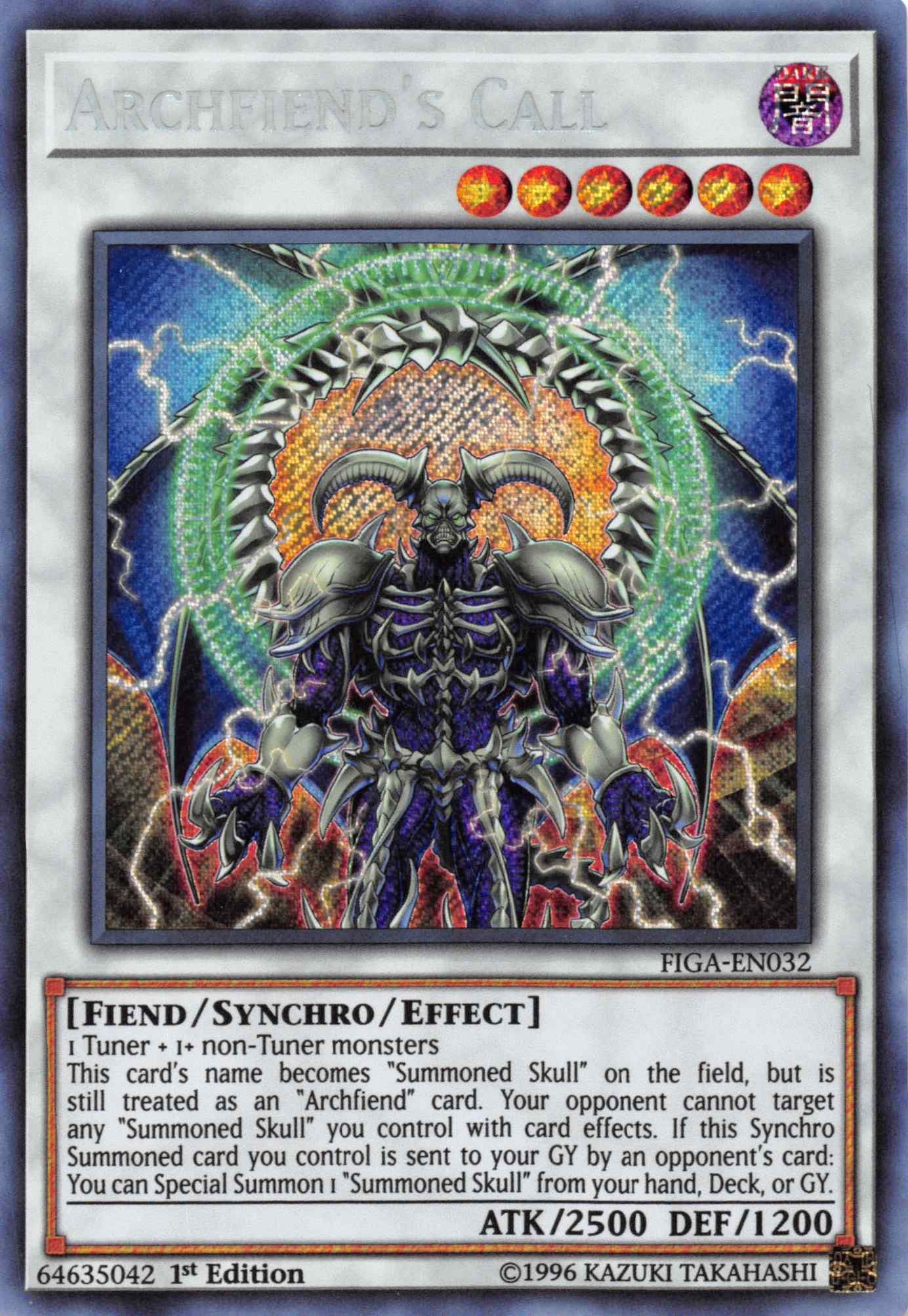 Archfiend's Call [FIGA-EN032] Secret Rare