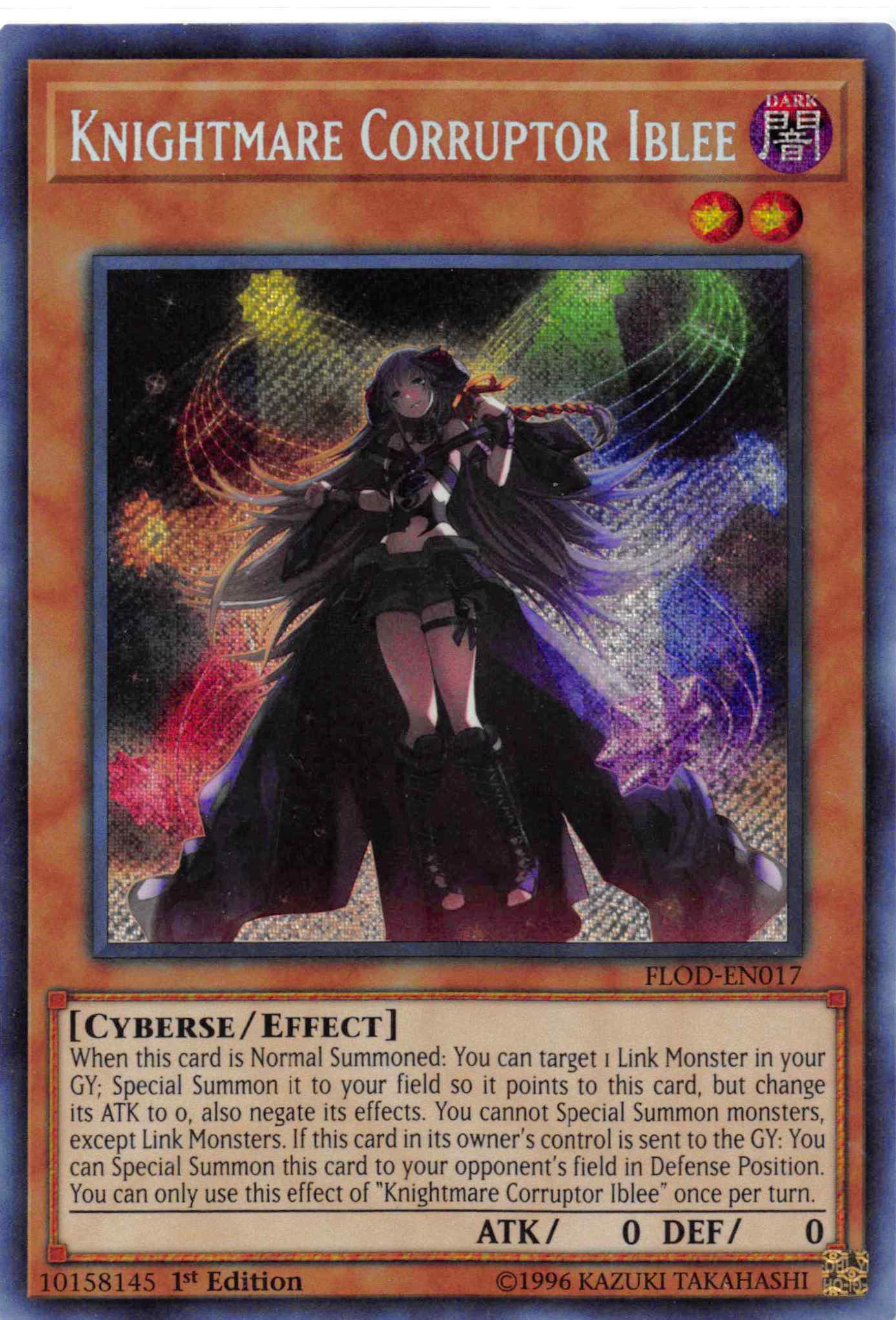 Knightmare Corruptor Iblee [FLOD-EN017] Secret Rare