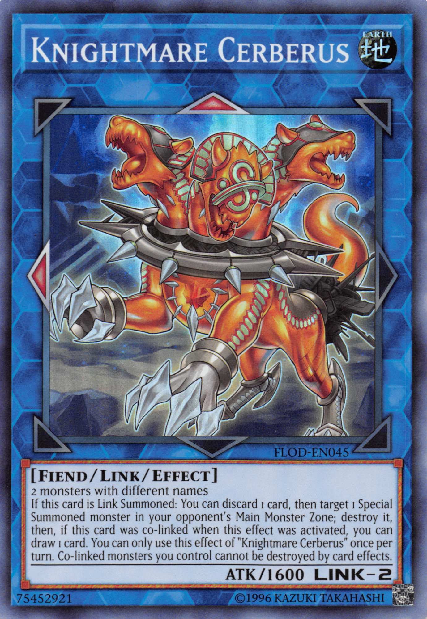 Knightmare Cerberus [FLOD-EN045] Super Rare