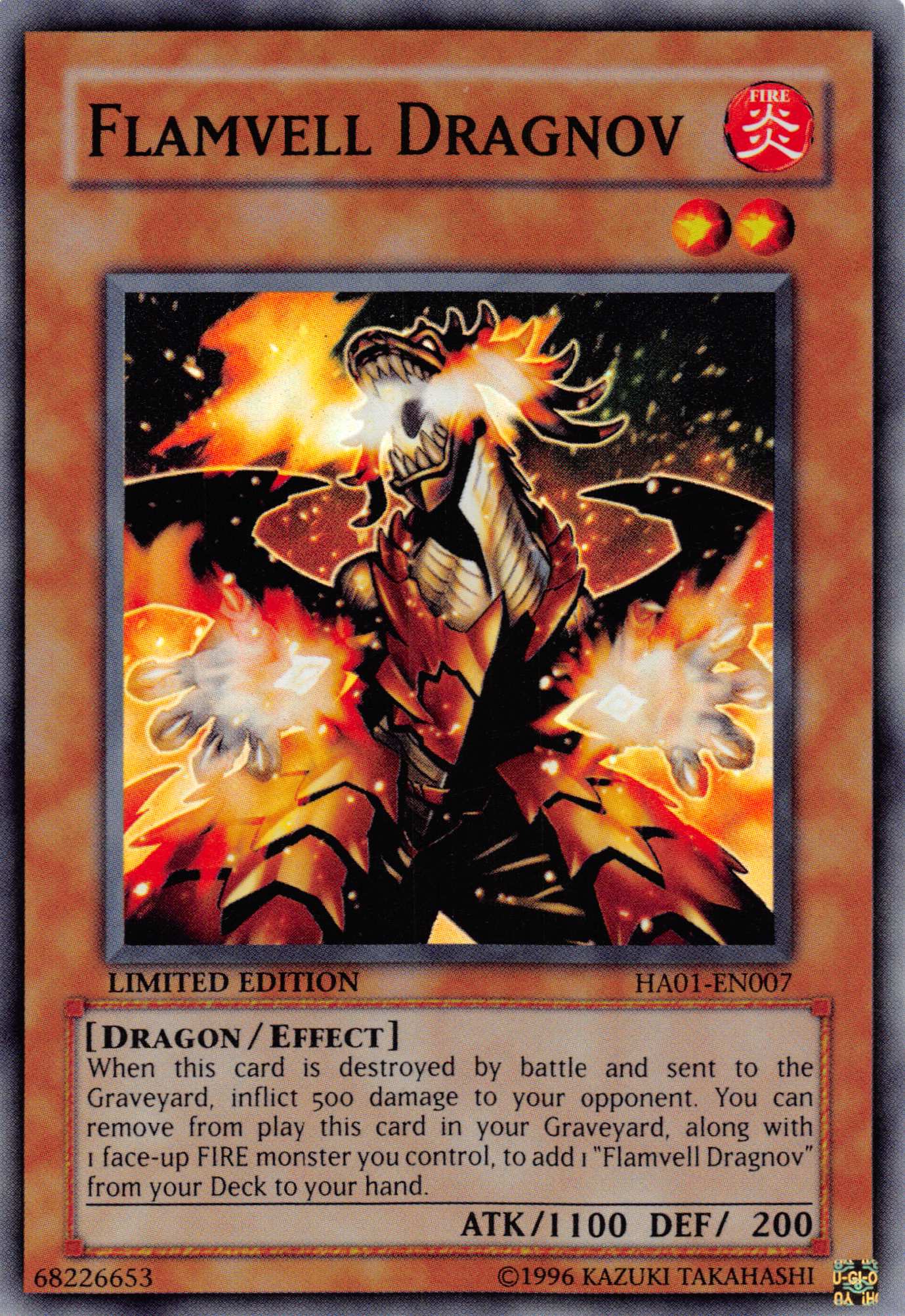 Flamvell Dragnov [HA01-EN007] Super Rare