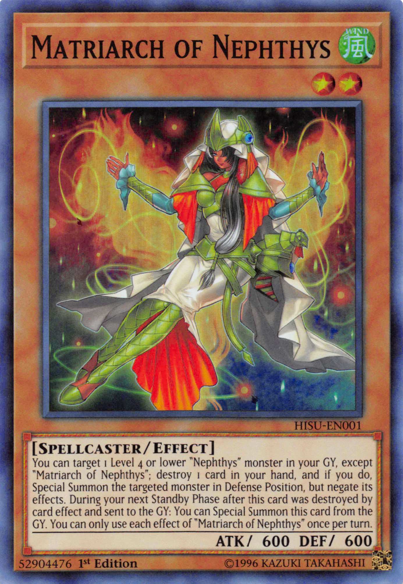 Matriarch of Nephthys [HISU-EN001] Super Rare