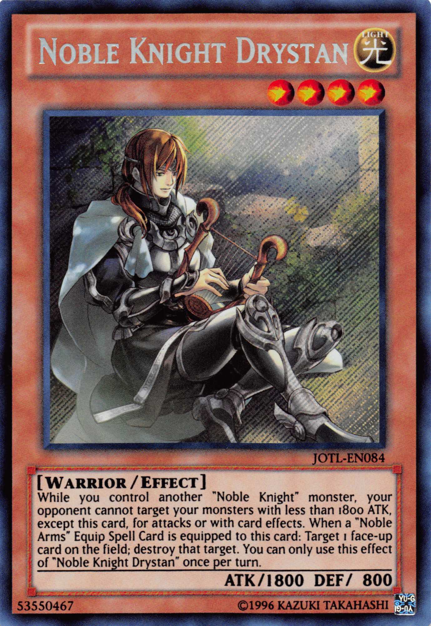 Noble Knight Drystan [JOTL-EN084] Secret Rare