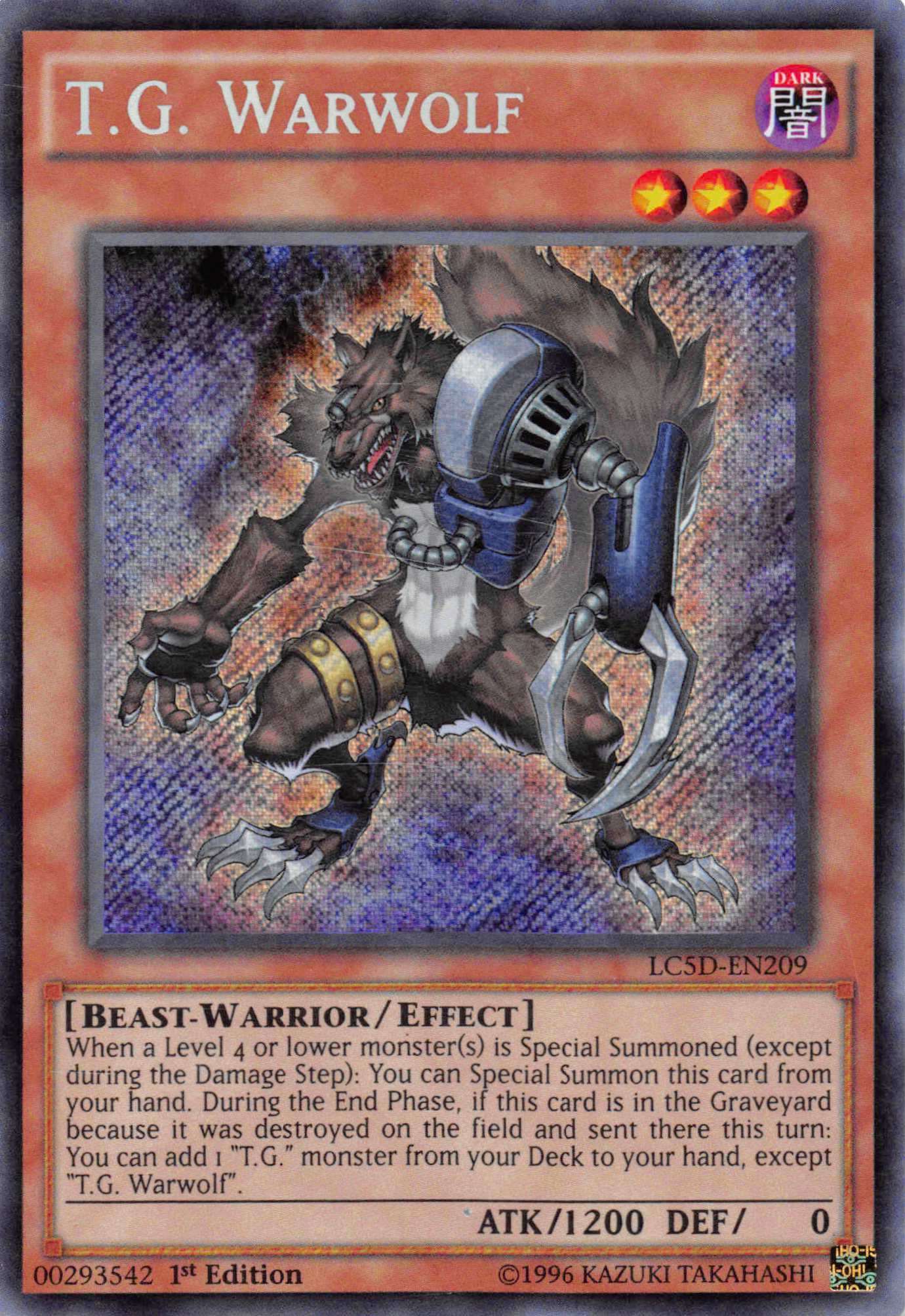 T.G. Warwolf [LC5D-EN209] Secret Rare